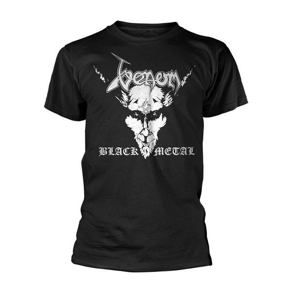 VENOM / ヴェノム / BLACK METAL (WHITE T-Shirt, Front & Back Print <size:L>)