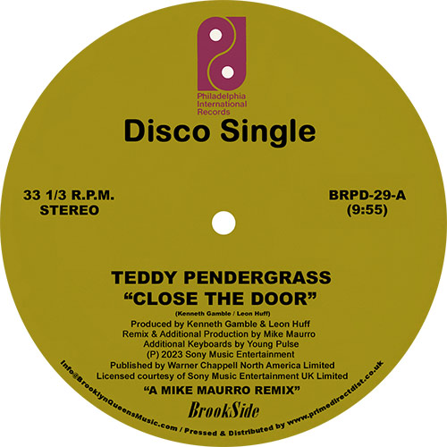 TEDDY PENDERGRASS / テディ・ペンダーグラス / CLOSE THE DOOR / ONLY YOU (THE MIKE MAURRO REMIXES) (12")