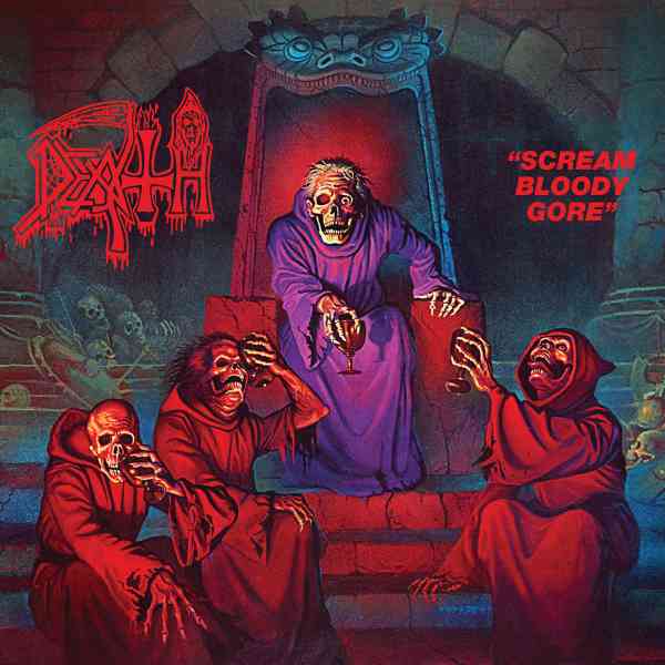 DEATH / デス / SCREAM BLOODY GORE (FOIL JACKET - VIOLET,WHITE AND RED MERGE WITH SPLATTER)