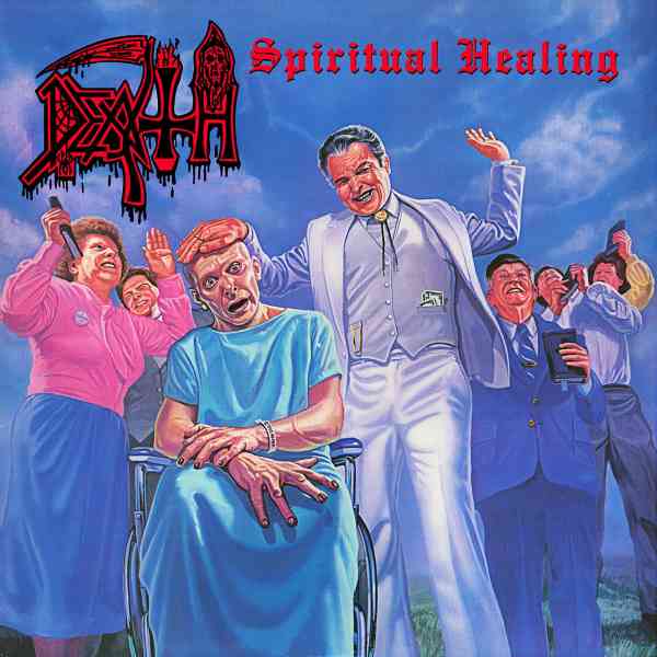 DEATH / デス / SPIRITUAL HEALING - REISSUE LP (FOIL JACKET - RED,CYAN AND BLACK MERGE WITH SPLATTER)