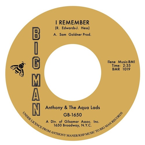 ANTHONY & THE AQUA LADS / THE TWILIGHTS / I REMEMBER / YOU'RE THE ONE (7")
