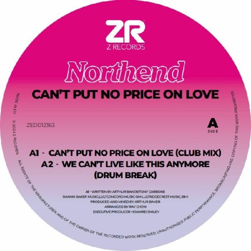 NORTH END / CAN'T PUT NO PRICE ON LOVE EP