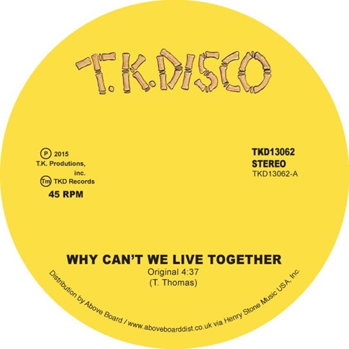 TIMMY THOMAS / ティミー・トーマス / WHY CAN'T WE LIVE TOGETHER (LATE NITE TUFF GUY REWORK) (12")