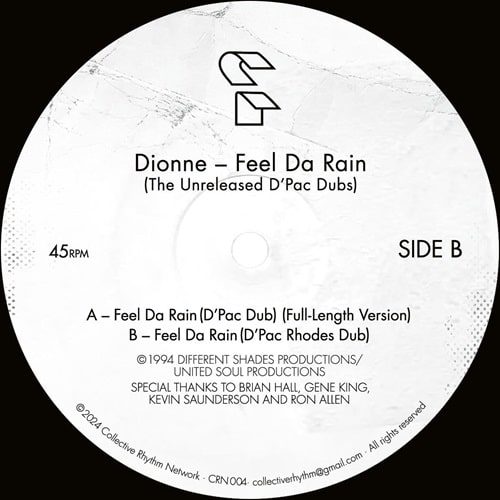 DIONNE / FEEL DA RAIN (D'PAC DUBS)