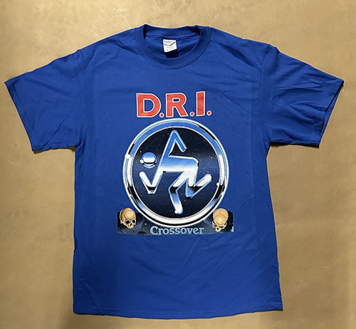 D.R.I. / ディーアールアイ / XL/CROSSOVER TEE (ROYAL BLUE)