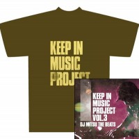 DJ MITSU THE BEATS (GAGLE) / KEEP IN MUSIC PROJECT VOL.3 『限定T-SHIRTS』付セット サイズ L