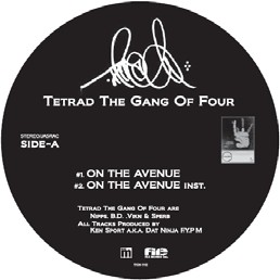 TETRAD THE GANG OF FOUR / ON THE AVENUE 限定アナログ12"