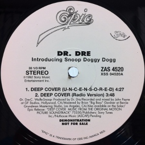 DR. DRE / ドクター・ドレー / DEEP COVER