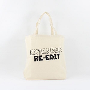 TYPOGRAPHY TOTEBAG / TYPOGRAPHY TOTEBAG EXTENDED RE-EDIT L (Natural/Grey)