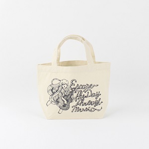 TYPOGRAPHY TOTEBAG / TYPOGRAPHY TOTE ESCAPE THE DAY THROUGH MUSIC S (Natural/Grey)
