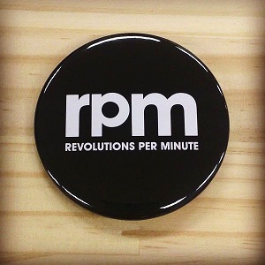 rpm / rpm 32mm 缶バッジ ブラック