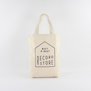 TYPOGRAPHY TOTEBAG / TYPOGRAPHY TOTE But First, RECORDSTORE.(M/NG)