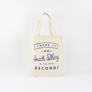 TYPOGRAPHY TOTEBAG / TYPOGRAPHY TOTE THERE IS NO SUCH THING AS TOO MANY RECORDS.(M/NB)