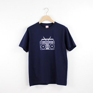 Tシャツ / BOOM BOX T-SHIRT NAVY S