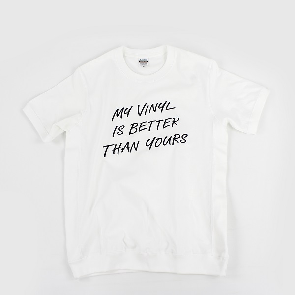 Tシャツ / MY VINYL IS BETTER THAN YOURS T-SHIRT WHITE M