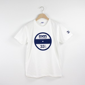 rpm / rpm 33 サークルロゴ Tシャツ ホワイトM