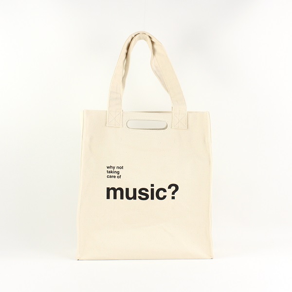 TYPOGRAPHY TOTEBAG / TYPOGRAPHY TOTE why not taking care of music?