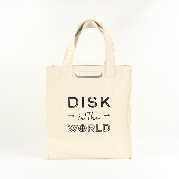 TYPOGRAPHY TOTEBAG / TYPOGRAPHY TOTE Disk In the World