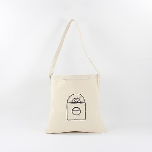 MUSIC TOTE / OUTLET MUSIC TOTE DONUTS 2WAY POCKET (Natural/DarkGrey)