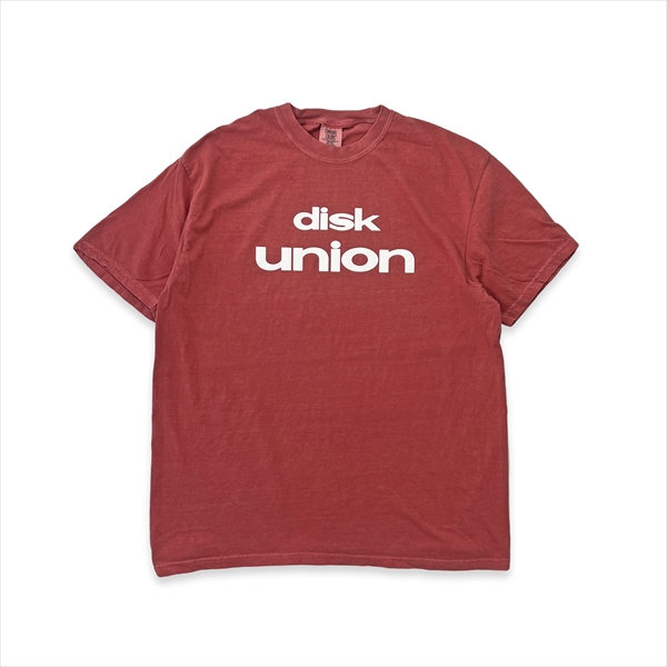 diskunion Short Sleeve Tee / diskunion Tee Garment Dyed (Red/M)