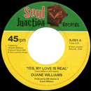 DUANE WILLIAMS / デュアン・ウイリアムス / YES MY LOVE IS REAL