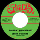 LENNY WILLIAMS / レニー・ウィリアムズ / I COULDN'T FIND NOBODY + LISA'S GONE