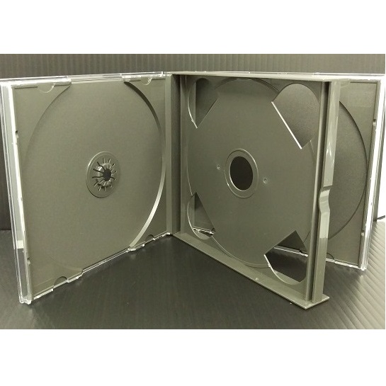 CDプラケース / 2枚組CD用プラケース(24mm厚)・黒 1枚パック