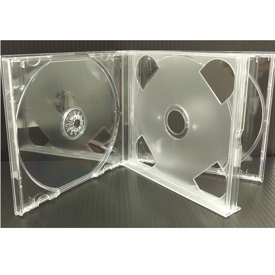 CDプラケース / 2枚組CD用プラケース(24mm厚)・透明 1枚パック