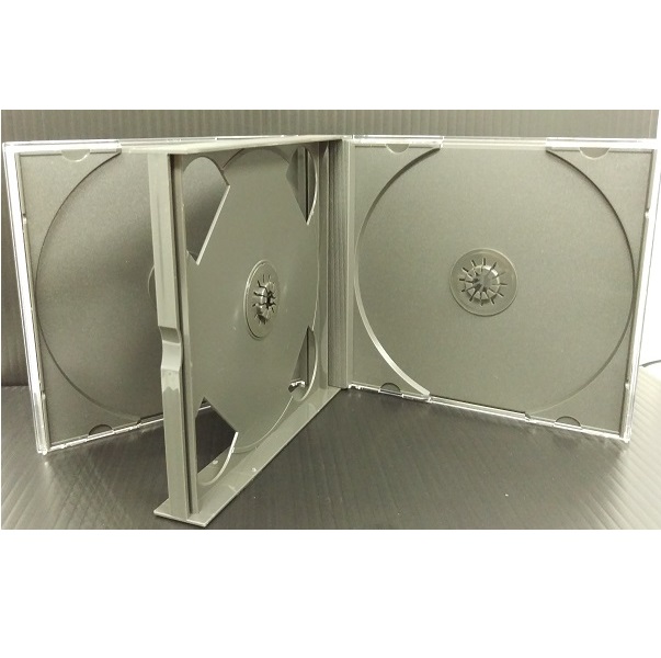CDプラケース / 4枚組CD用プラケース(24mm厚)・黒 1枚パック