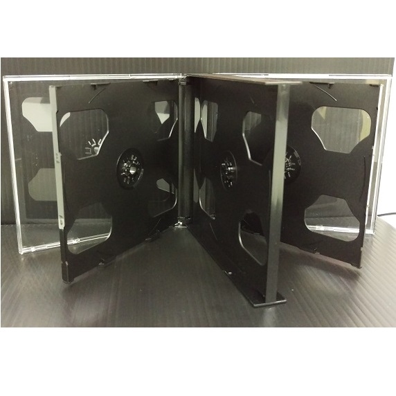 CDプラケース / 6枚組CD用プラケース(24mm厚)・黒 1枚パック