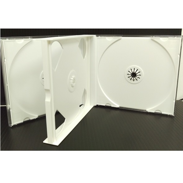 CDプラケース / 4枚組CD用プラケース(24mm厚)・白 1枚パック