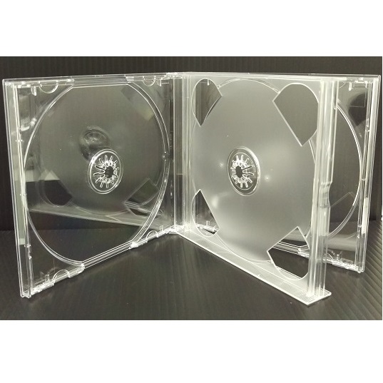 CDプラケース / 3枚組CD用プラケース(24mm厚)・透明 1枚パック 