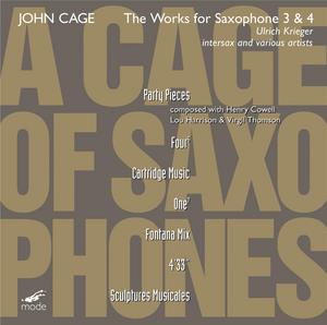 JOHN CAGE / ジョン・ケージ / A CAGE OF SAXOPHONES 3 & 4 (2CD)