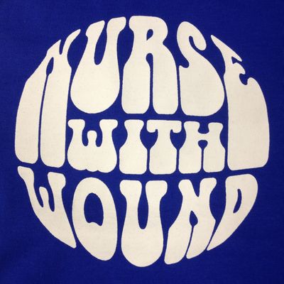 NURSE WITH WOUND / ナース・ウィズ・ウーンド / NWW LOGO / BLUE / M (T-SHIRT M-SIZE)