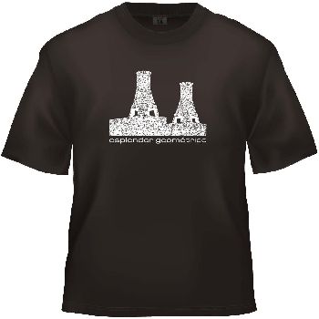 ESPLENDOR GEOMETRICO / エスプレンドール・ゲオメトリコ / BLACK T-SHIRT: OLD TOWERS LOGO (L)