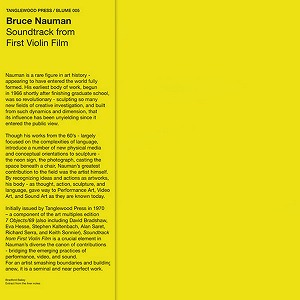 BRUCE NAUMAN / ブルース・ナウマン / SOUNDTRACK FROM FIRST VIOLIN FILM