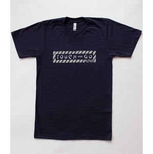 TOUCH AND GO OFFICIAL GOODS / NAVY BLUE WITH GRAY INK T-SHIRT (S)