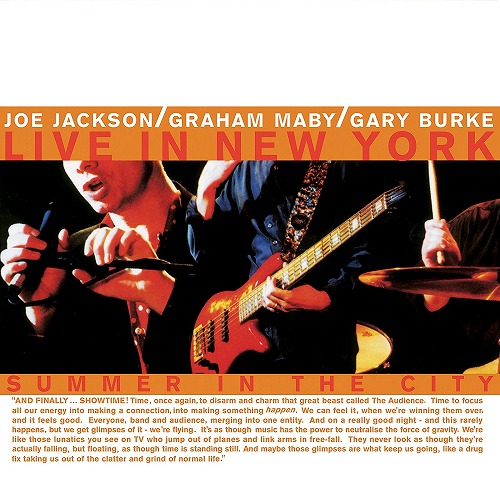 JOE JACKSON / ジョー・ジャクソン / SUMMER IN THE CITY: LIVE IN NEW YORK (2LP/180G/REMASTERED)