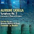FRANCESCO LA VECCHIA / フランチェスコ・ラ・ヴェッキア / CASELLA:SYMPHONY No.2/A NOTTE ALTA FOR PIANO&ORCHESTRA / カゼッラ:交響曲第2番ハ短調Op.12、ピアノとオーケストラのための「深夜に」Op.30bis