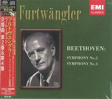 WILHELM FURTWANGLER / ヴィルヘルム・フルトヴェングラー / ベートーヴェン:交響曲第2番&第4番