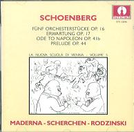HERMANN SCHERCHEN / ヘルマン・シェルヘン / SCHOENBERG:FUNF ORCHESTERSTUCKE OP.16