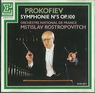 MSTISLAV ROSTROPOVICH / ムスティスラフ・ロストロポーヴィチ / プロコフィエフ:交響曲第5番