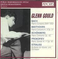 GLENN GOULD / グレン・グールド / BACH, BEETHOVEN & SCHONBERG