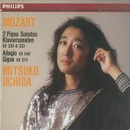 MITSUKO UCHIDA / 内田光子 / モーツァルト:ピアノソナタ10番13番