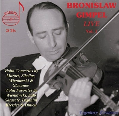BRONISLAV GIMPEL / ブロニスワフ・ギンペル / BRONISLAW GIMPEL LIVE VOL.1 (CD-R)