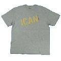 ICAN / Logo T-shirt(Light Gray)Size:M