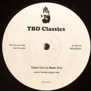 JUSTIN VAN DER VOLGEN / ジャスティン・ヴァンダーヴォルゲン / Takes One To Make One/I Love You