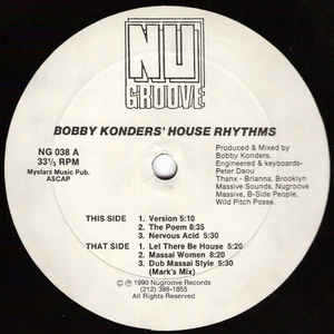 BOBBY KONDERS / ボビー・コンダース / House Rhythms