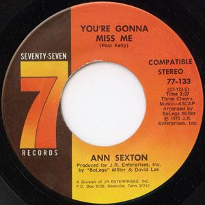 ANN SEXTON / アン・セクストン / YOU'RE GONNA MISS ME / YOU'RE LOSING ME