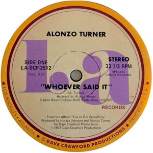 ALONZO TURNER / WHOEVER SAID IT